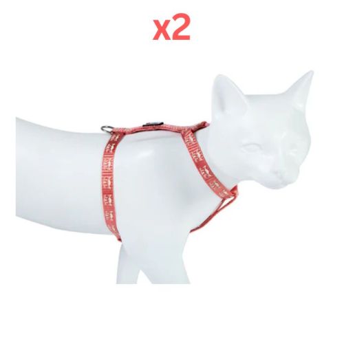 Freedog Reflective and Soft Harness for Cats Pink (Pack of 2)