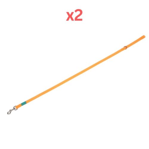 Freedog Basic Nylon Leash for Dogs - Orange  15mmX120cm (Pack of 2)