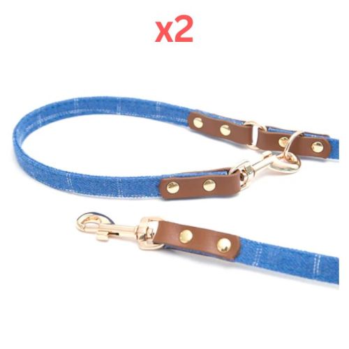 Pawsitiv Handmade Leash - Toby - Blue (Pack of 2)