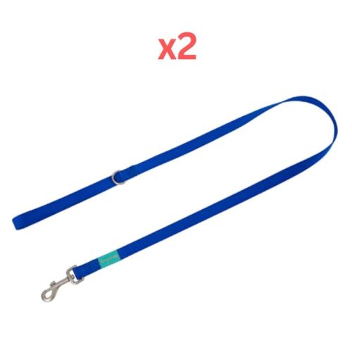 Freedog Basic Nylon Leash for Dogs - Blue 15mmX120cm (Pack of 2)