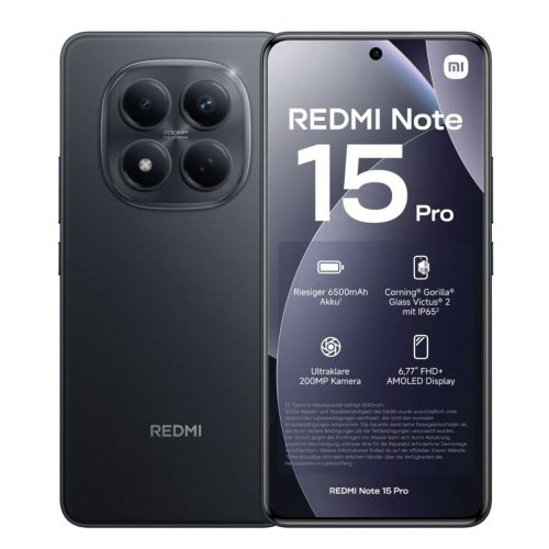 Xiaomi Redmi Note 15 Pro, 256GB, 8GB, 5G- Black