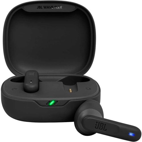 JBL Wave Flex In-Ear Wireless Earphones, Built-in Microphone- Black