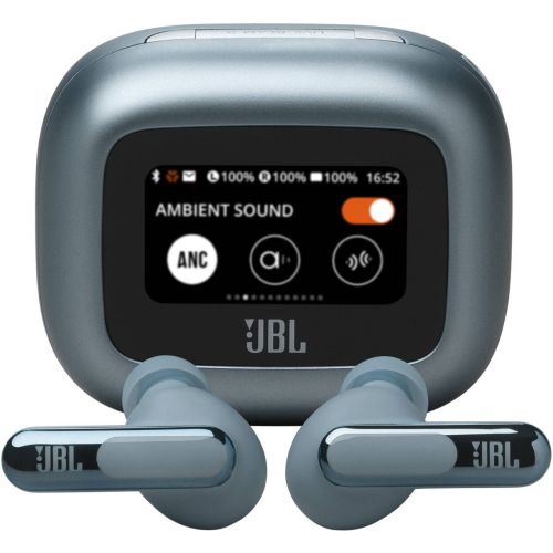 JBL Live Beam 3 Wireless Earbud Headphones, Adaptive Noise Cancelling- Blue