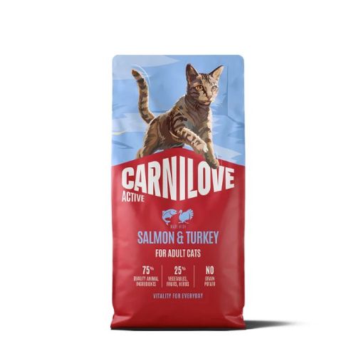 Carnilove Active Salmon & Turkey For Adult All Breeds Dry Cat Food 2kg