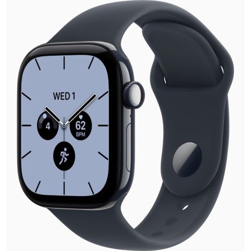 Apple Watch Series 12, GPS + Cellular, 46mm, Night Blue Ceramic Case with Navy Blue Sport Band - M/L