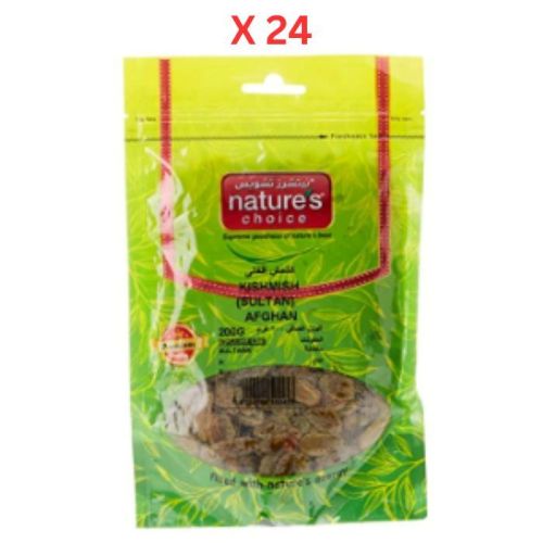 Natures Choice Kishmish Sultan Afghan - 200 gm Pack Of 24 (UAE Delivery Only)