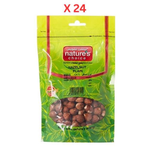 Natures Choice Hazelnut Plain - 200 gm Pack Of 24 (UAE Delivery Only)