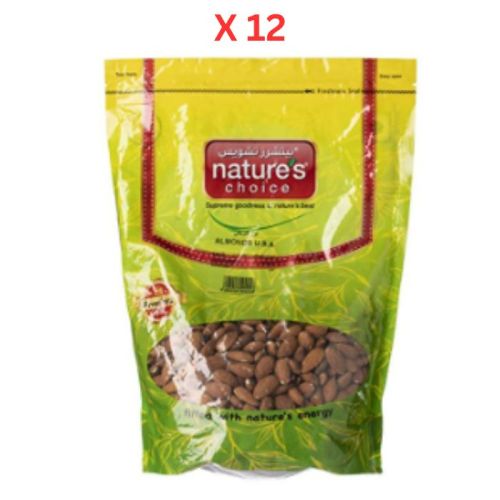Natures Choice Almonds U.S.A, 1 kg Pack Of 12 (UAE Delivery Only)