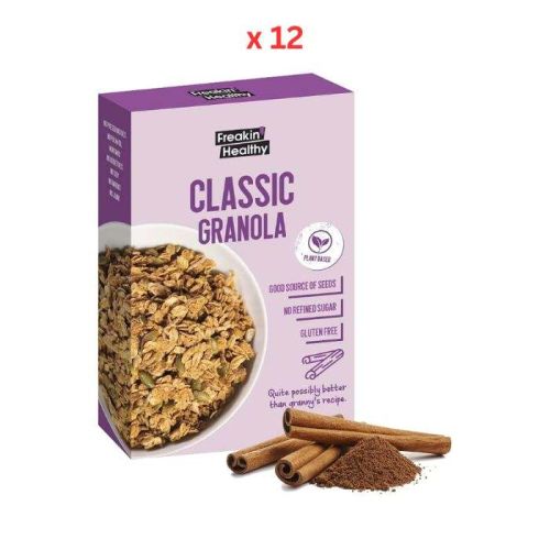 Freakin Healthy Classic Cinnamon Granola 12 x 340