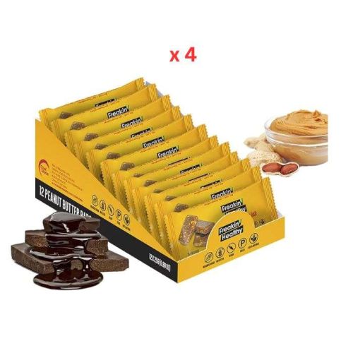 Freakin Healthy Snack Bar Peanut Butter 4X12X25G