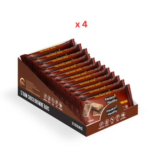 Freakin Healthy Snack Bar Raw Chocolate Brownie 4X12X25G