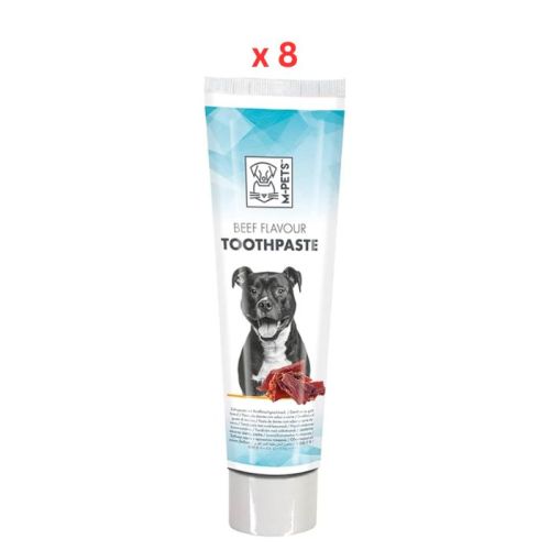 M-Pets Beef Flavor Toothpaste 100g (Pack of 8)