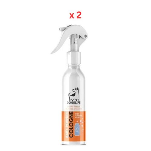 DogsLife Baby Powder Cologne Dog Spray 250ml Pack Of 2