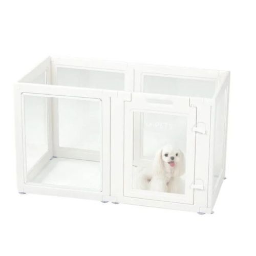 M-Pets Blanche Puppy Pen - 8 Panels - Small (100x100x60cm)