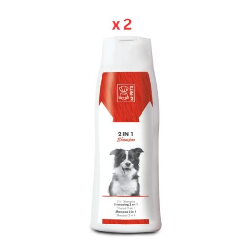 M-Pets 2 in 1 Shampoo & Conditioner For Dogs 250ml Pack Of 2