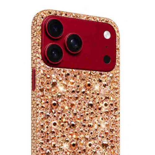 Merlin Craft Customized iPhone 18 Pro Max (Esim), 6.9 Inch, 256GB, 12GB, Crystal Orange Burgundy