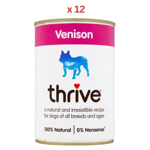 Thrive Complete Venison Wet Dog Food 400g Pack Of 12