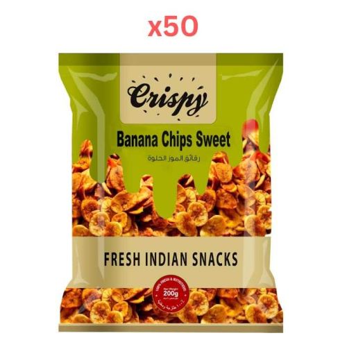 Crispy Banana Chips Sweet 200gm Pack of 50