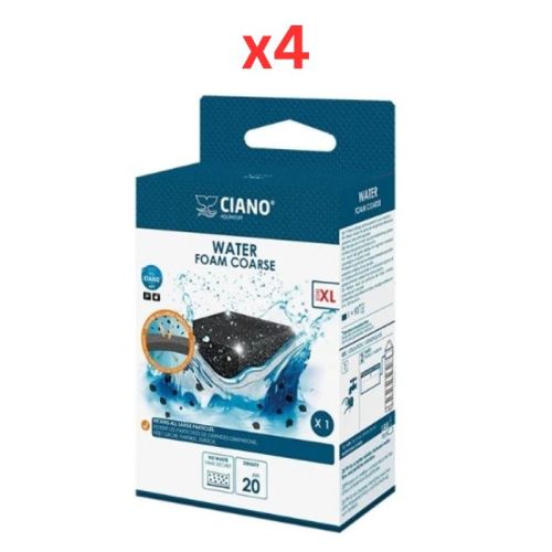 Ciano Water Foam Coarse Black 10.6X8.6X4.5cm (Pack of 4)