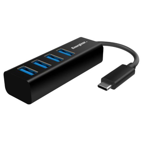 Energizer USB- C Hub with 4 USB-A Ports Compatible