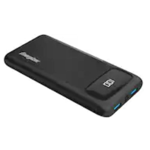 Energizer Ultimate Lithium 10,000 mAh 20W PD USB-C Portable Battery Charger Power Bank - Black