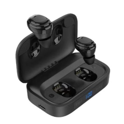 Energizer TWS Wireless Earbuds with 2400mAh Power Bank Case - Black