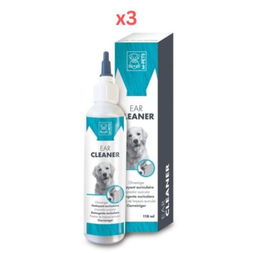 M-Pets Dog Ear Cleaner 118ml (Pack of 3)