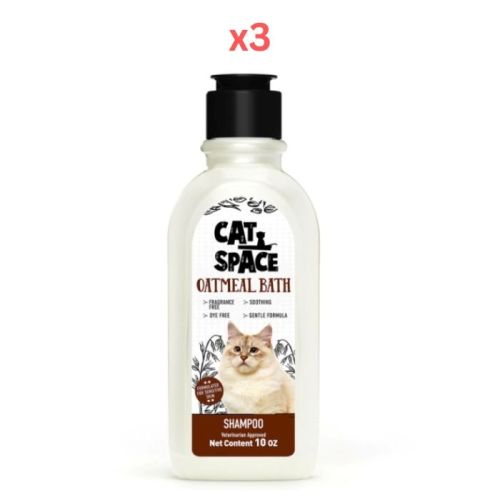 Cat Space Oatmeal Bath Cat Shampoo 300ml (Pack Of 3)
