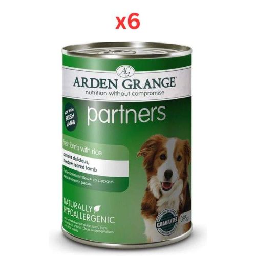 Arden Grange Partners Lamb, Rice & Vegetables Wet Dog Food 395g (Pack of 6)