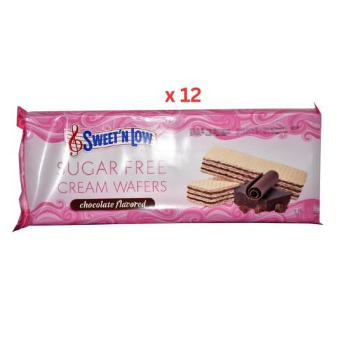 Sweet 'N Low Sugar Free Wafers Chocolate, 12x38G