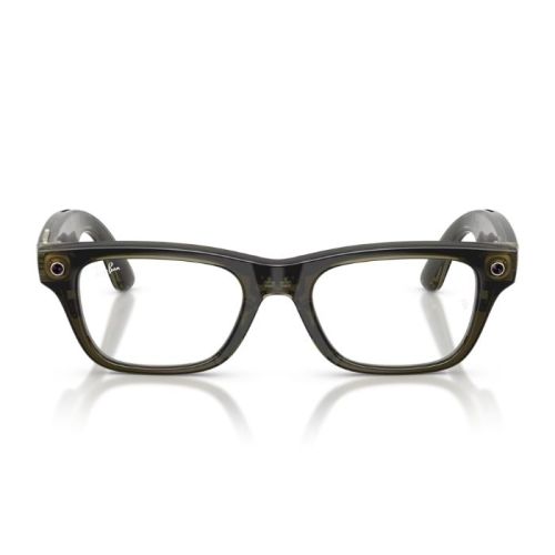 Ray-Ban Meta Blayzer Gen 2 Transparent Dark Olive Clear Lenses Smart Glasses 54Mm