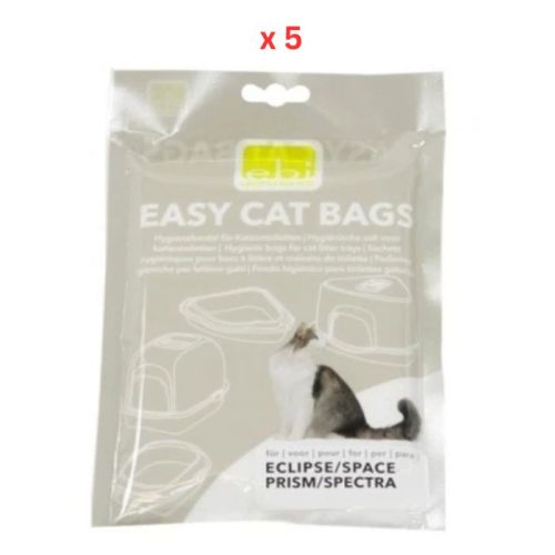 Ebi Easy Cat Litter Bags For Cats 10pcs Brown Pack Of 5