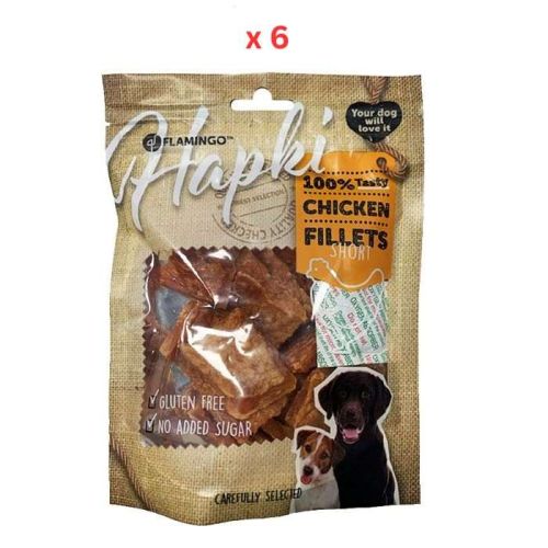 Flamingo Hapki Chicken Short Fillets Dog Treats 170g Pack Of 2