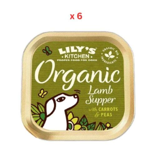 Lily's Kitchen Organic Lamb Supper Wet Dog Food 150G (Pack of 6)