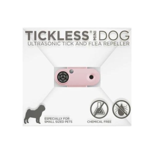 Tickless Mini Dog Ultrasonic Tick & Flea Repeller Pink