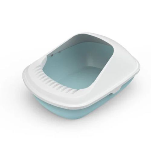Pawsitiv Emma Classic Litter Tray with Anti-Splash Cradel - MSP B02, Blue