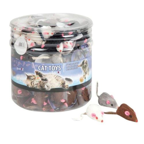 Freedog Mice Canister Interactive Cat Toy - 168pcs