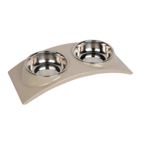 Pawsitiv Rainbow Dinner Set Bowls, Medium - Beige