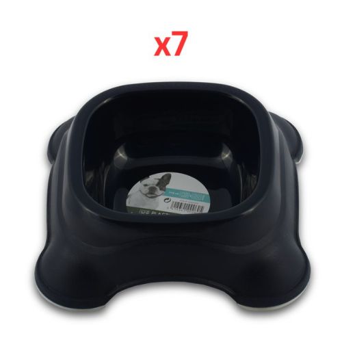 M-Pets Plastic Single Bowl Navy Blue 775ml (Pack of 7)