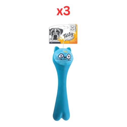 M-Pets Rob Blue Dog Toy (Pack of 3)