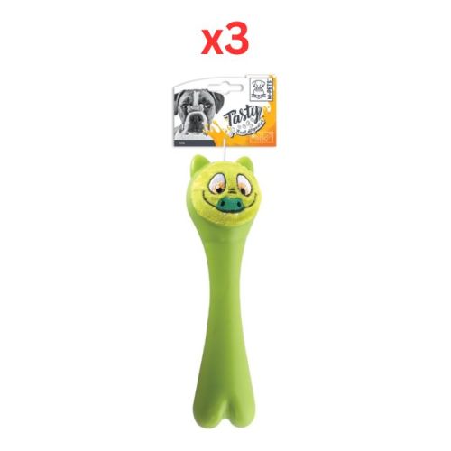 M-Pets Rob Green Dog Toy (Pack Of 3)