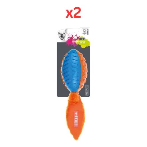 M-Pets On-Off Shelly Blue & Orange Dog Toy (Pack of 2)