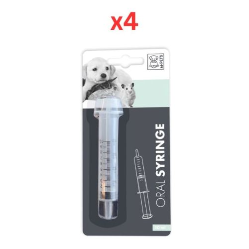 M-Pets Oral Syringe 10ml (Pack of 4)
