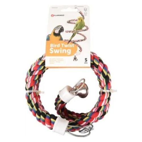 Flamingo Twister Perch Cotton Bird Twist Swing