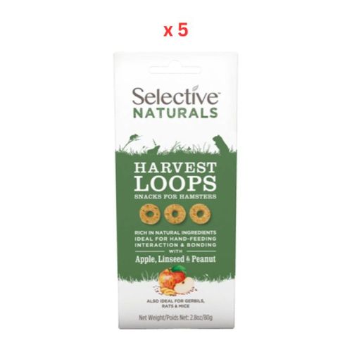 Supreme Selective Naturals Harvest Loops Hamster Treat 80g Pack Of 5