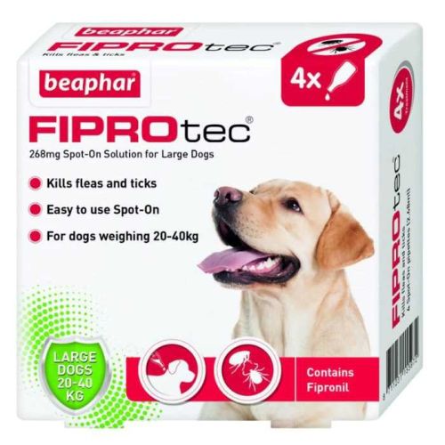 Beaphar Fiprotec For Large Dog - 4 Pipettes