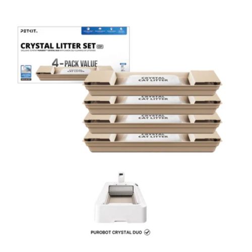 Petkit Crystal Litter Set 4 Packs Exclusively For Purobot Crystal Duo Litter Boxes