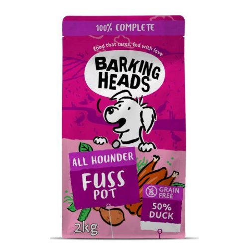 Barking Heads All Hounder Fuss Pot Duck Dry Dog Food 2Kg