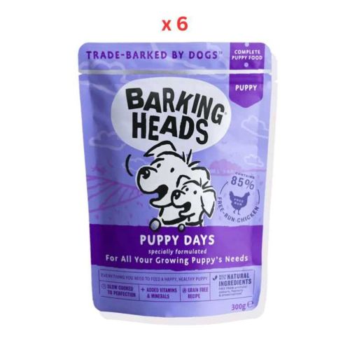 Barking Heads Puppy Days Chicken Wet Dog Food 300g Pack Of 6