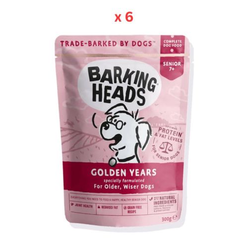 Barking Heads Golden Years Senior Wet Dog Food 300g Pack Of 6